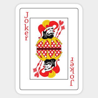 Joker Playing Card Sticker